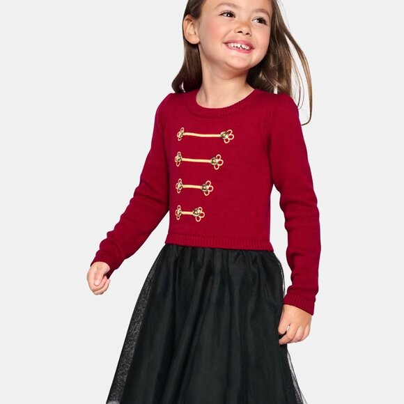 Size 12 Gymboree Nutcracker Tutu Sweater dress - Picture 1 of 5